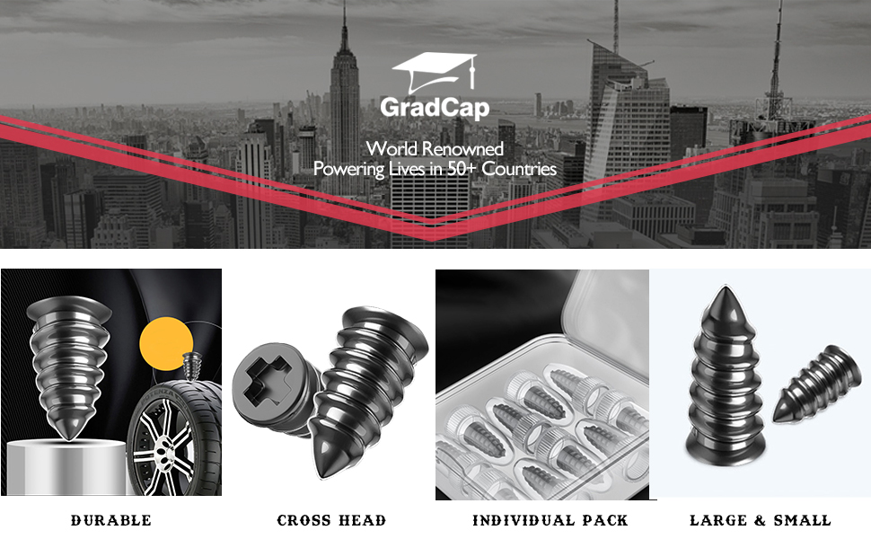 GradCap Car Tire Repair Nail Screw Tyre Rubber Vacuum Puncture Tool Kit Wheel Auto Motorcycle Bike