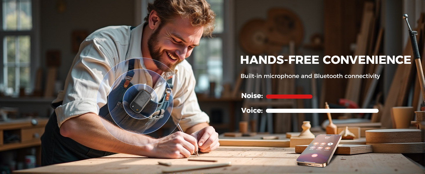 clip-on wireless bluetooth speaker