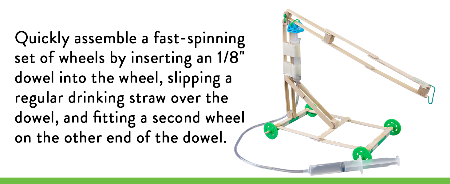 You Make Plastic Project Wheels with 1/8" Hole