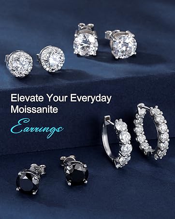 Moissanite earrings