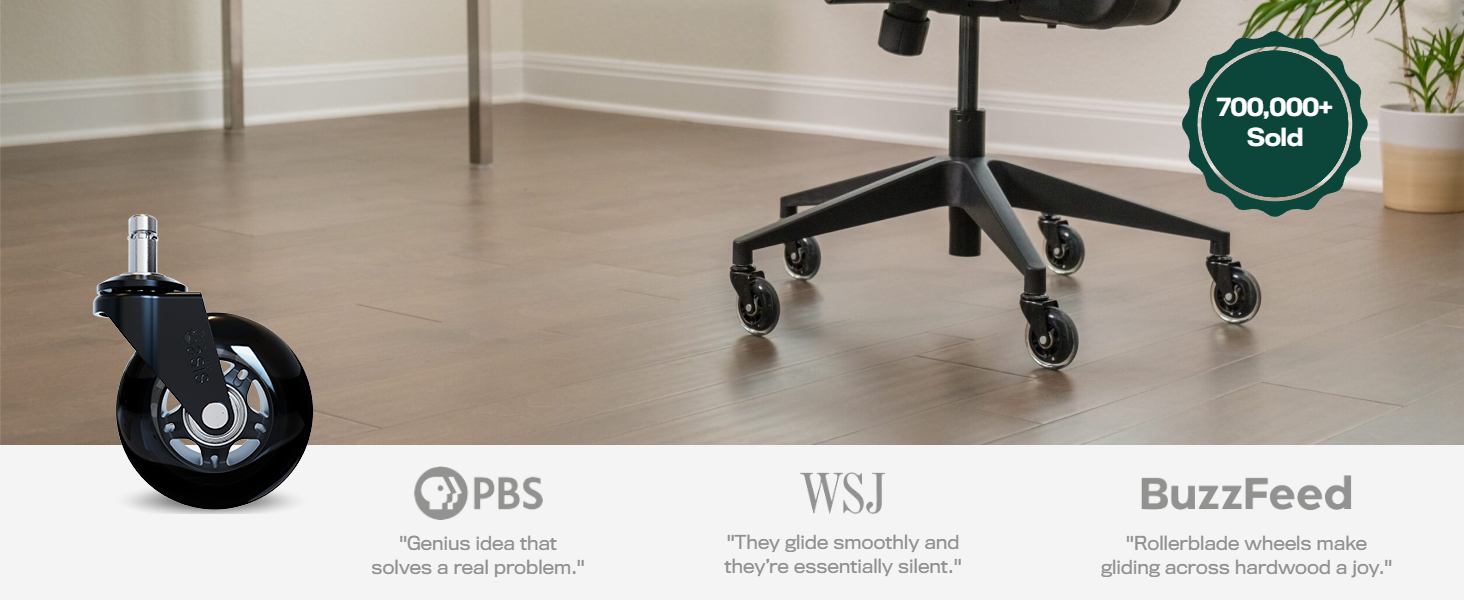 rollerblade office chair wheels black