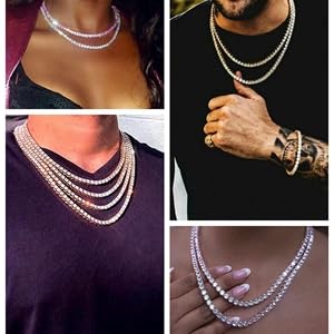 diamond necklaces for men and women
