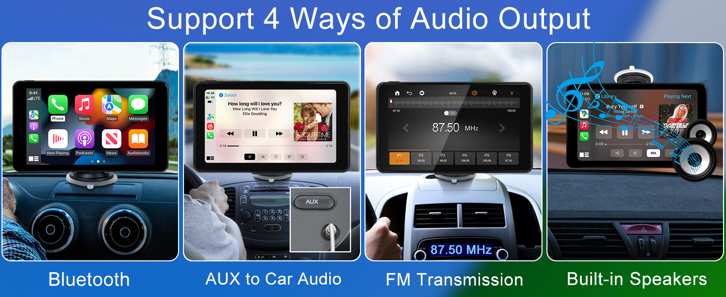 7 inch hd touch sreen for car with bluetooth