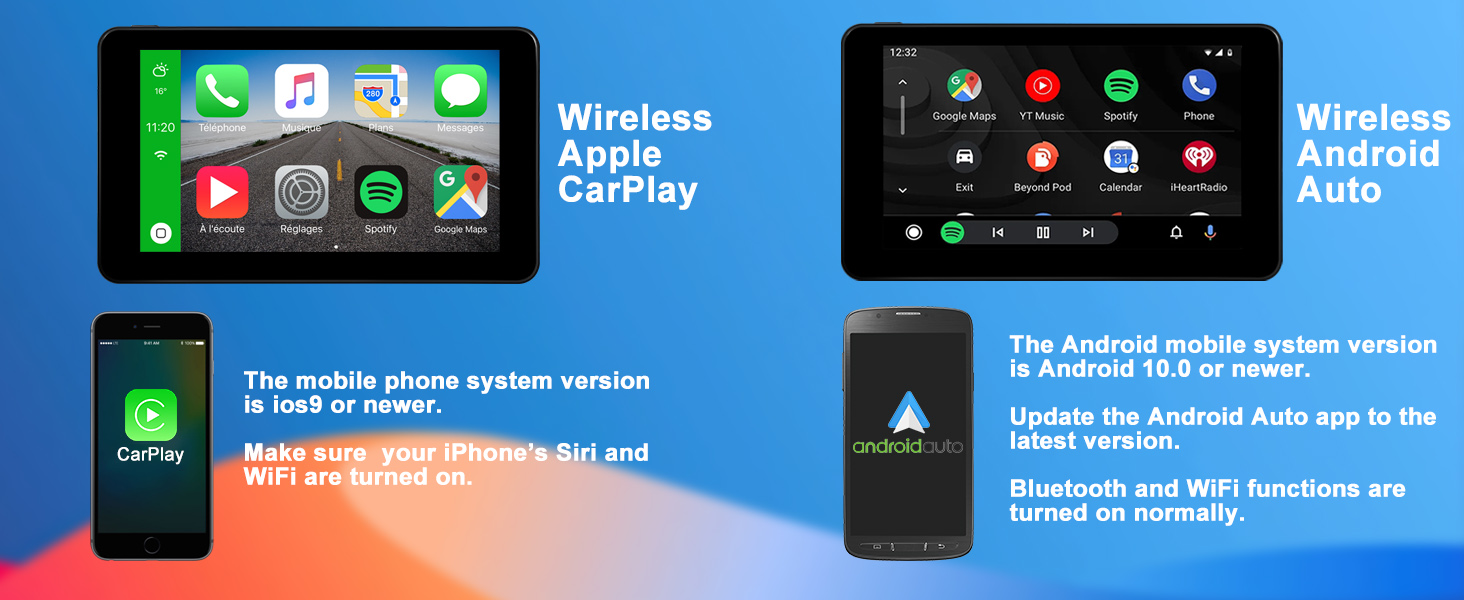 car stereo with apple carplay and android auto