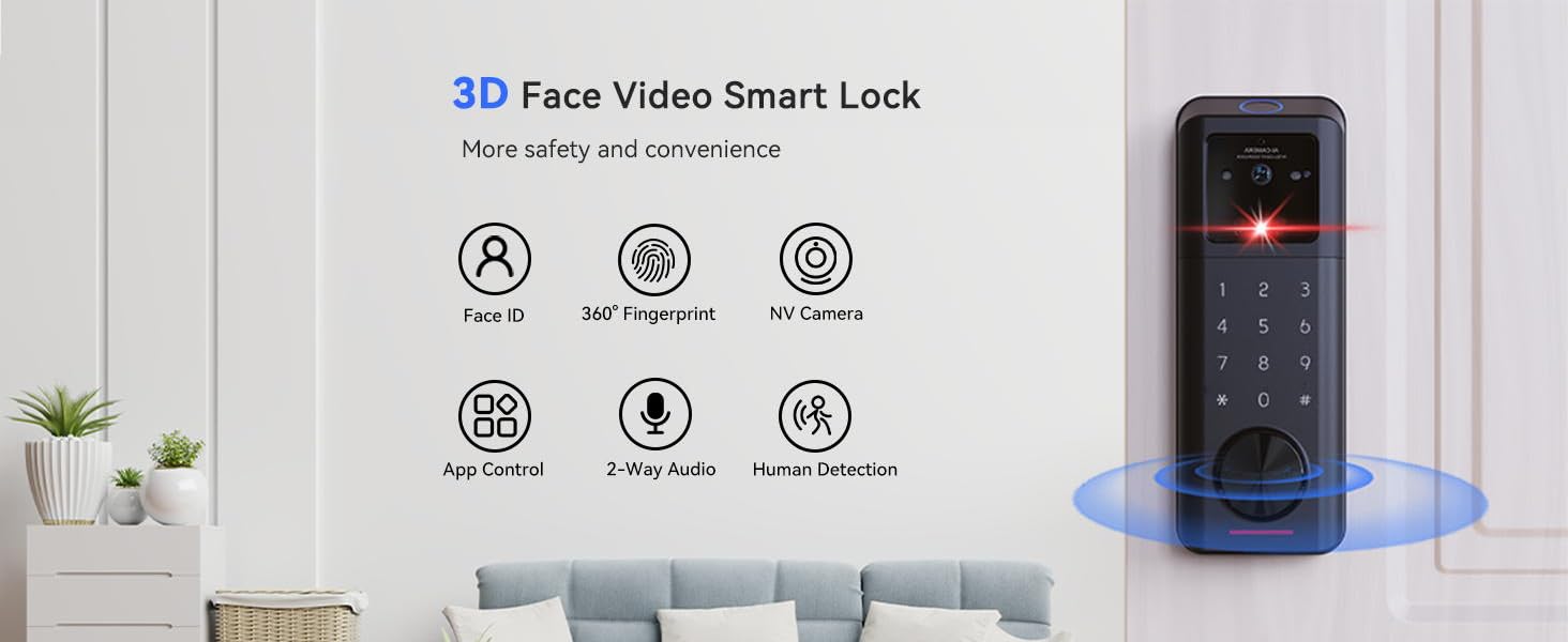 face id door lock