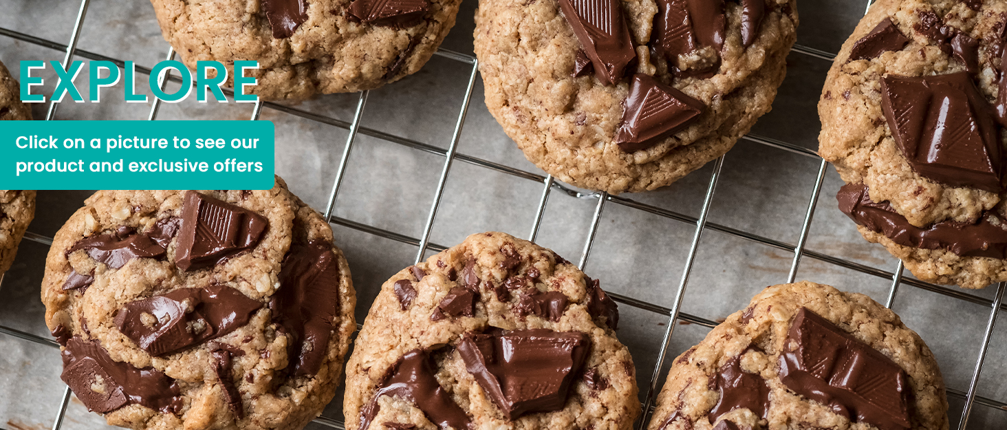 Chocolate cookies baked with Baker&#39;s Secret