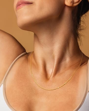 Gold Necklace for Women 14K Gold Chain Thin Gold Chain Dainty Necklace