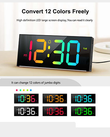 digital wall clock