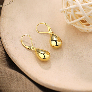 teardrop dangle earrings 14k gold