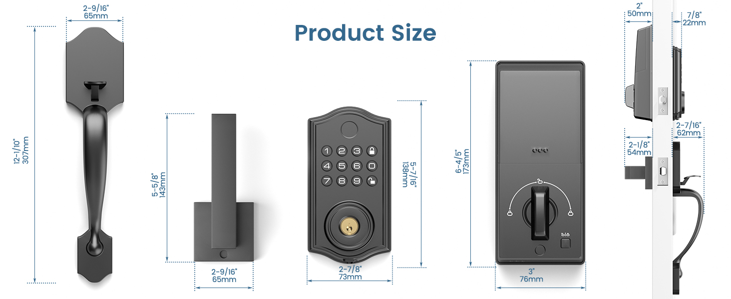 front door lock set