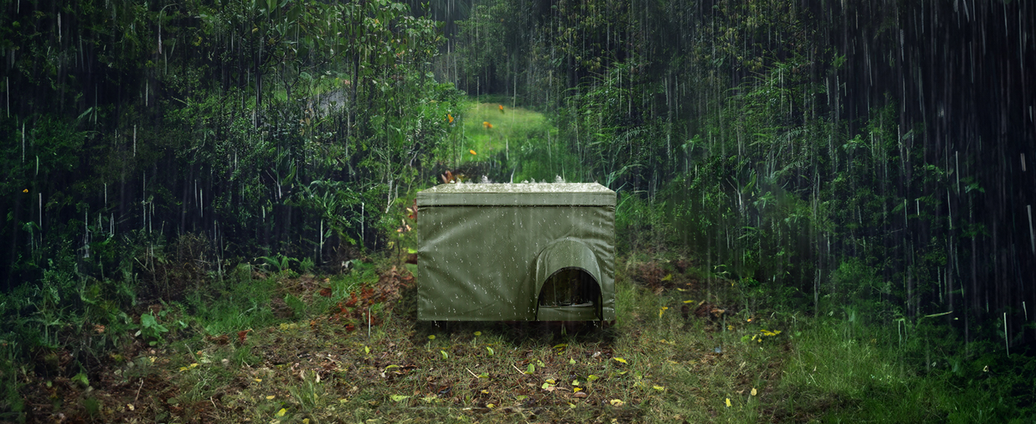 heated cat house for outside