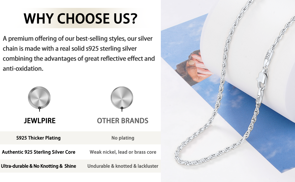 silver chain for women silver chain sterling silver chain