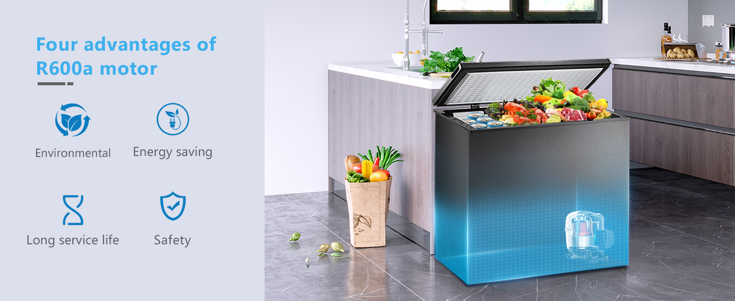 R.W.FLAME 7.0 cuft chest freezer 