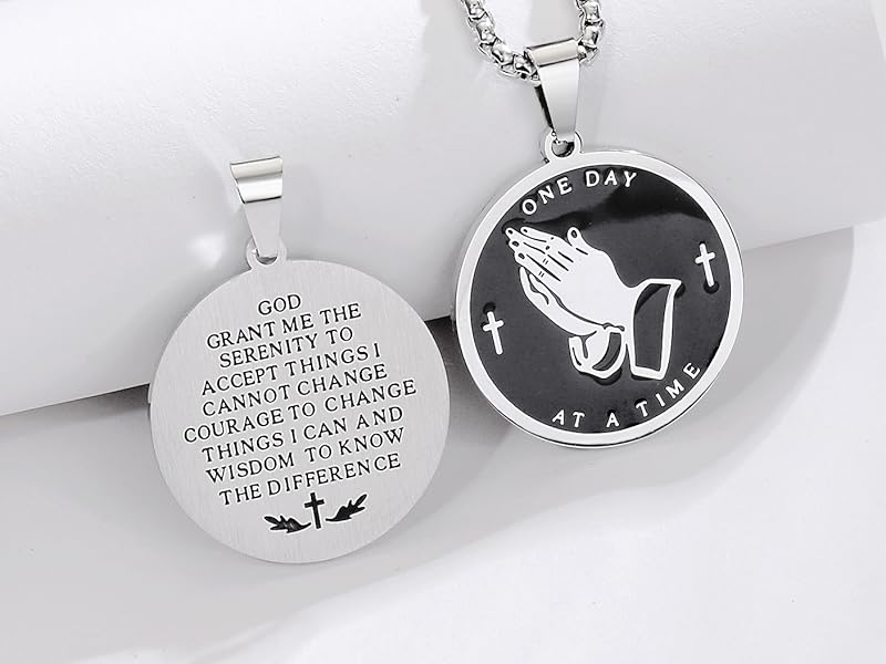 praying hands necklace lords prayer necklace