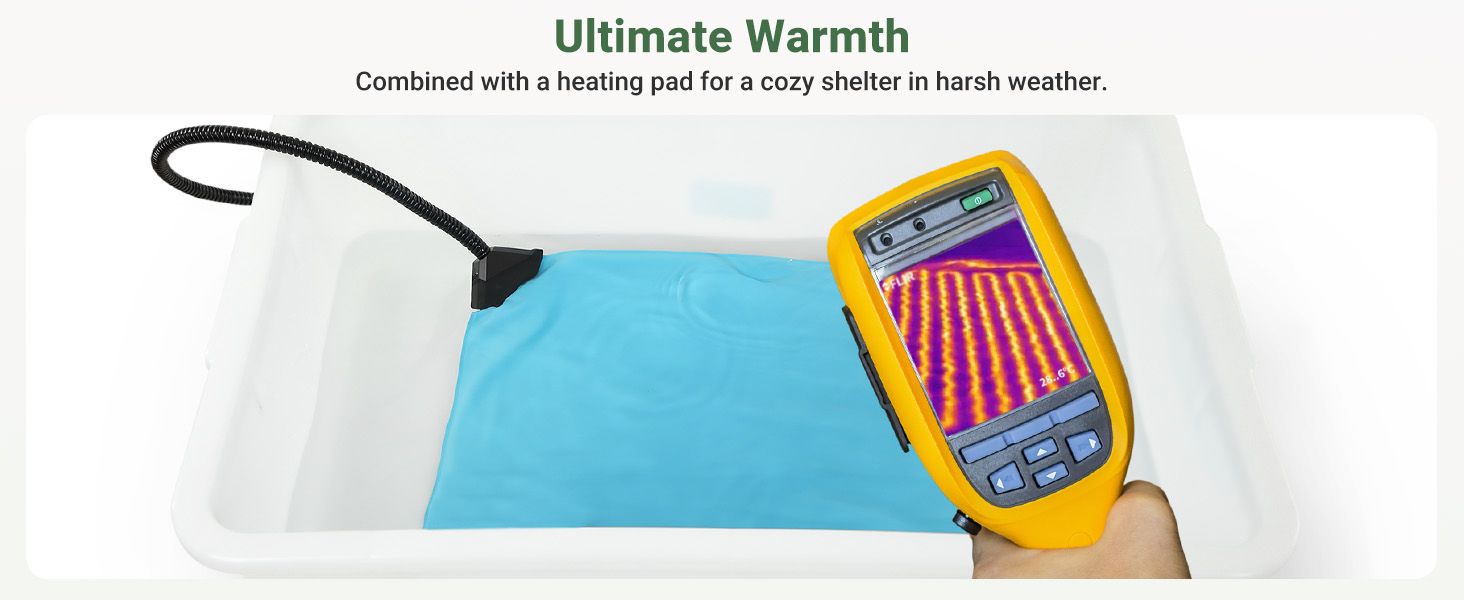 heated outdoor cat house for winter