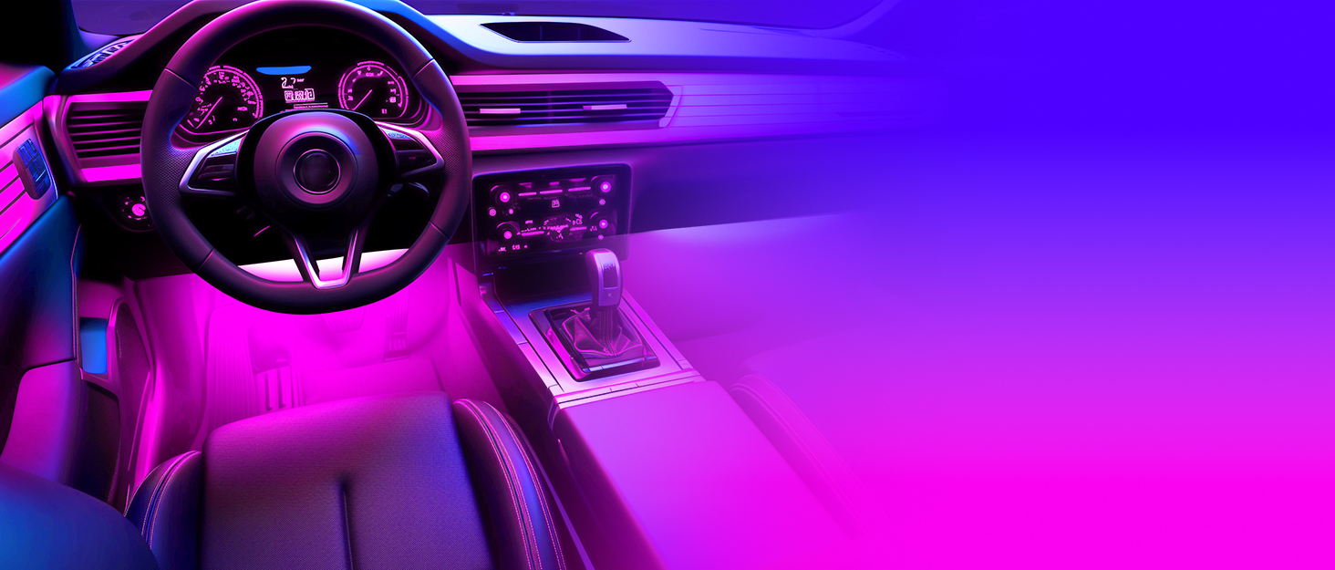 LED Car Lights Interior,Smart Car LED Lights Interior with App Control