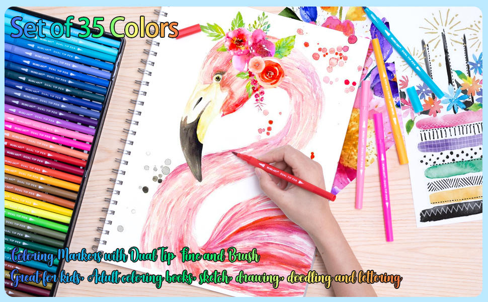 Fine Tip Colored Pens
