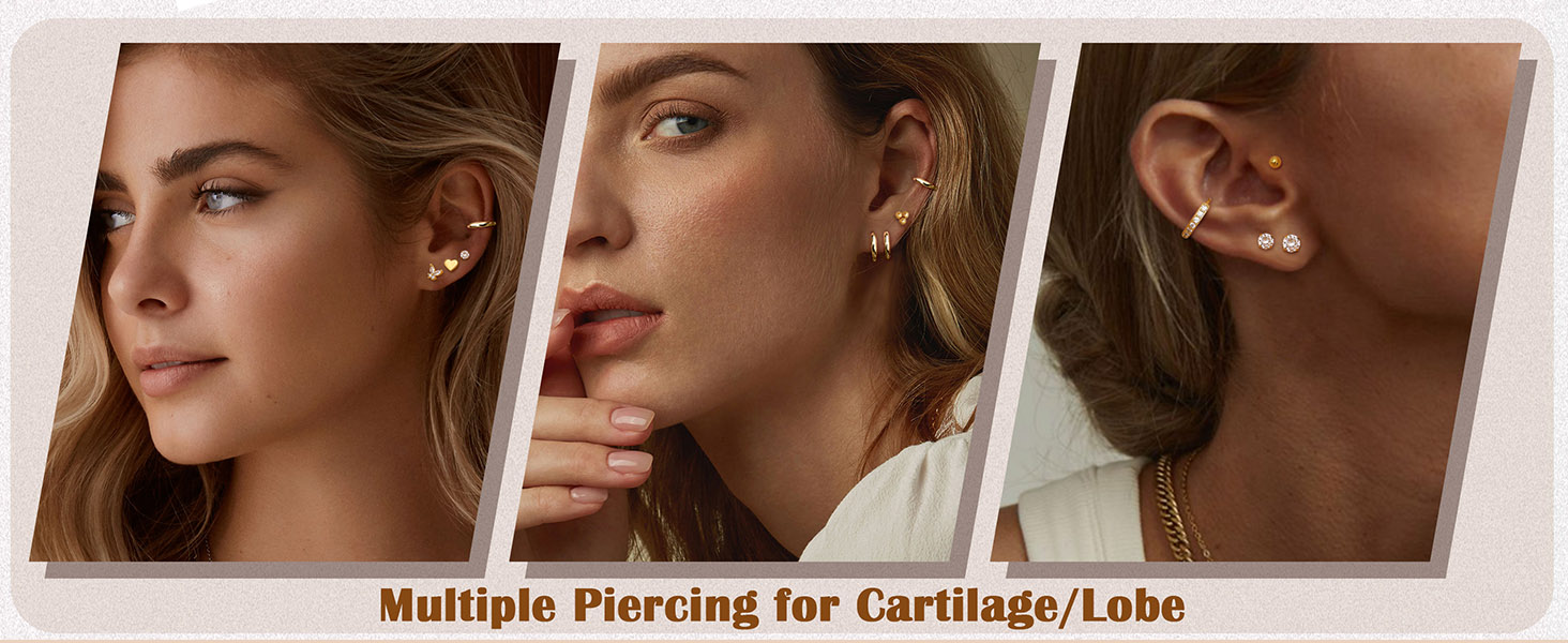gold earrings