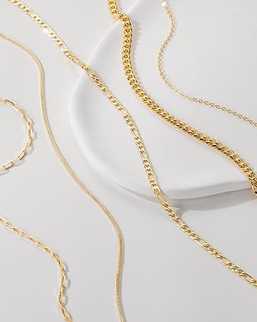 Necklaces for Women 14K Gold Chain Necklace for Women Thin Gold Chain