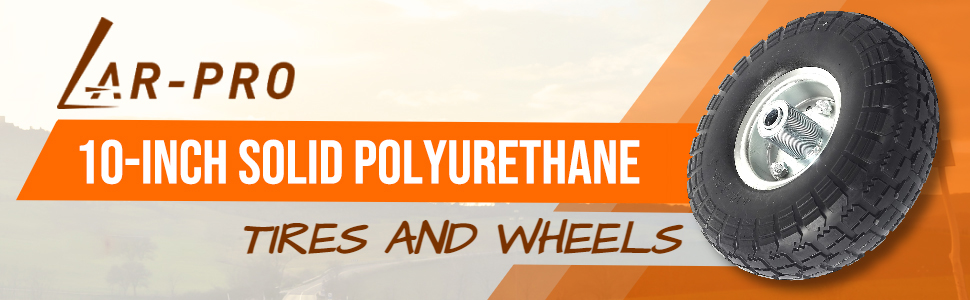 10-Inch Solid Tires and Wheels