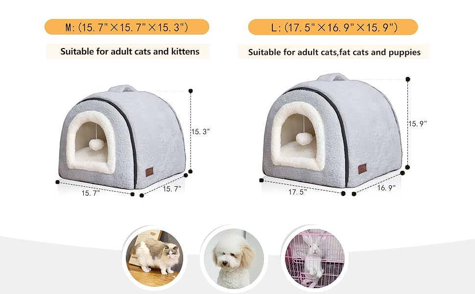Cat Bed for Indoor Cats