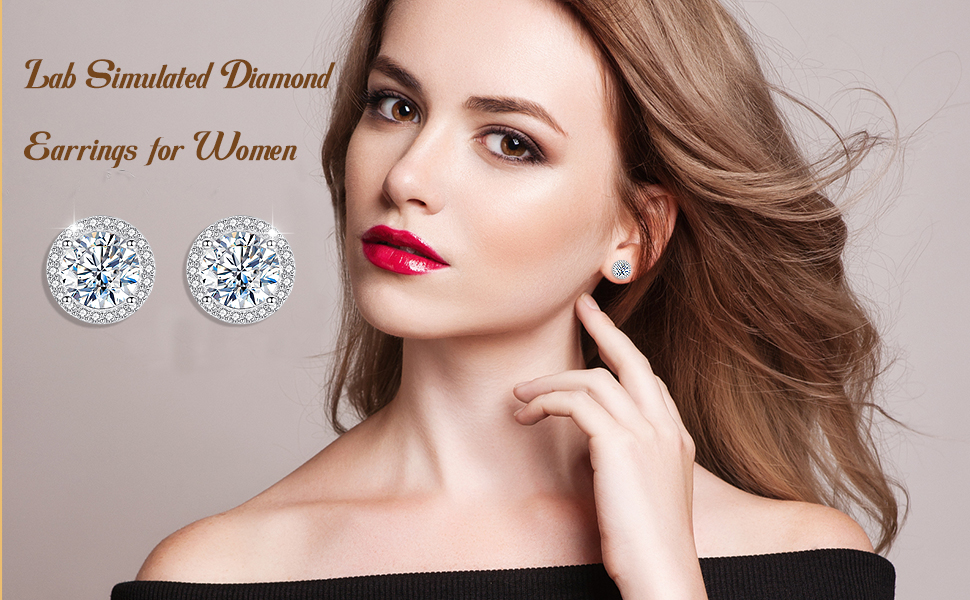 diamond stud earrings for women