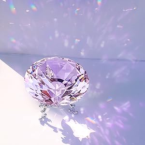 crystal diamond paperweight