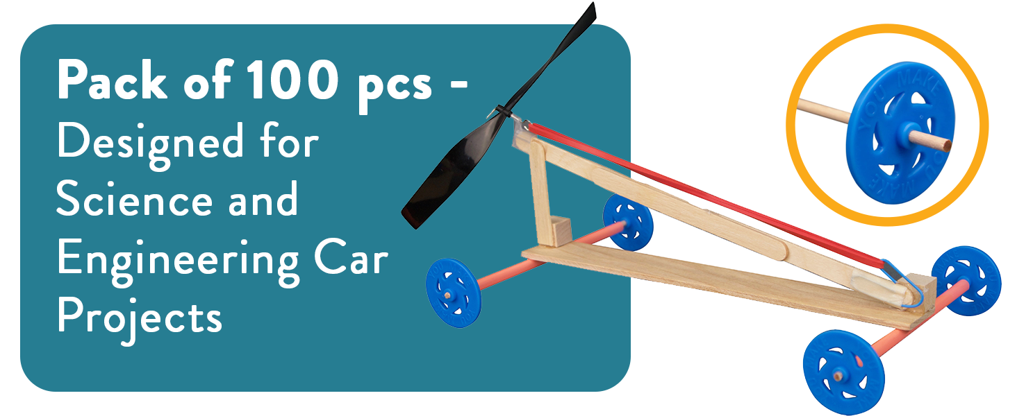 You Make Plastic Project Wheels with 1/8" Hole