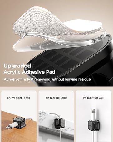 adhesive cable clips