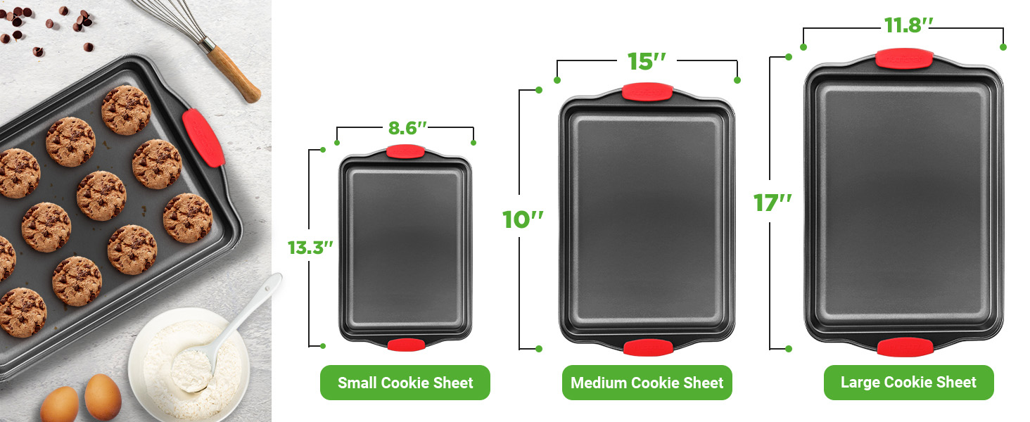 Long-lasting nonstick cookie sheets