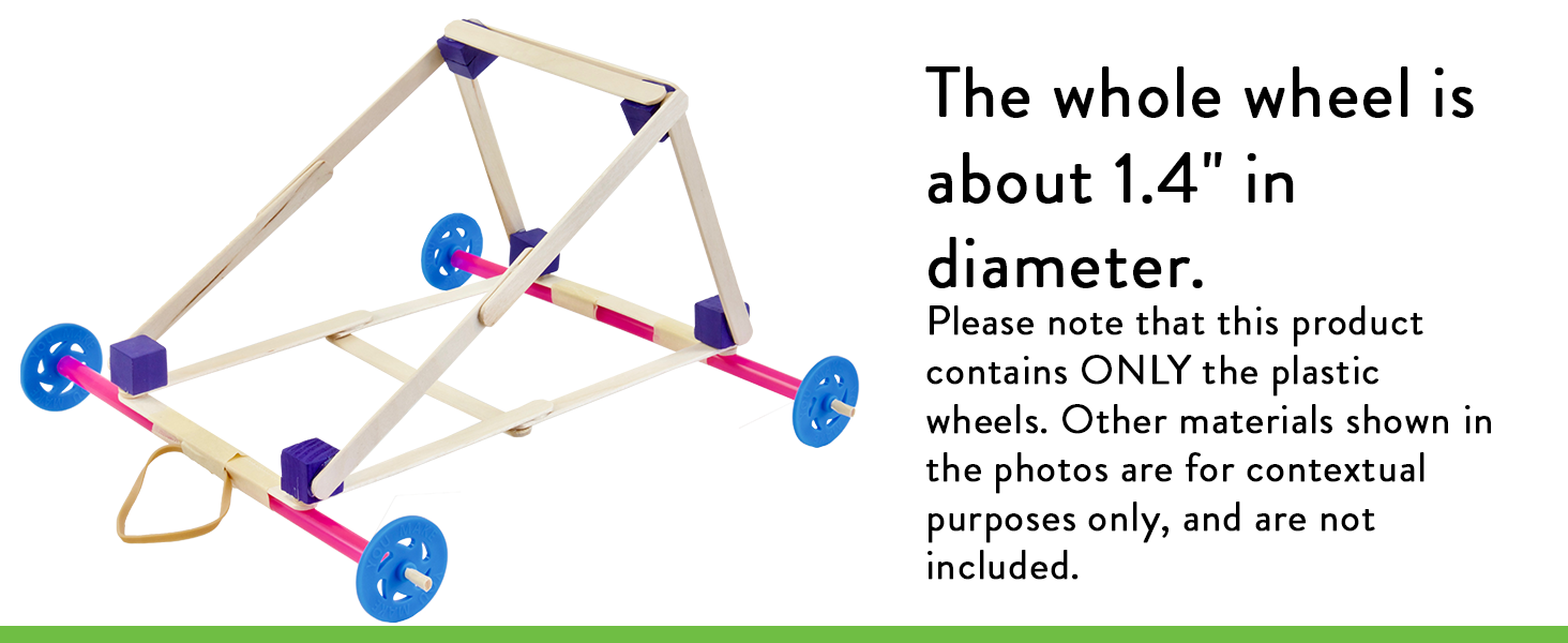 You Make Plastic Project Wheels with 1/8" Hole