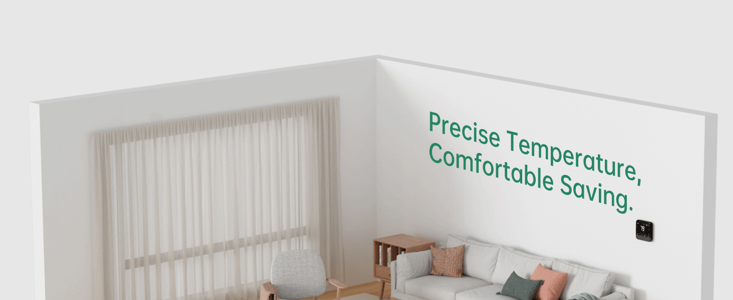 thermostat for house smart programmable digital wifi wireless remote sensor room hvac