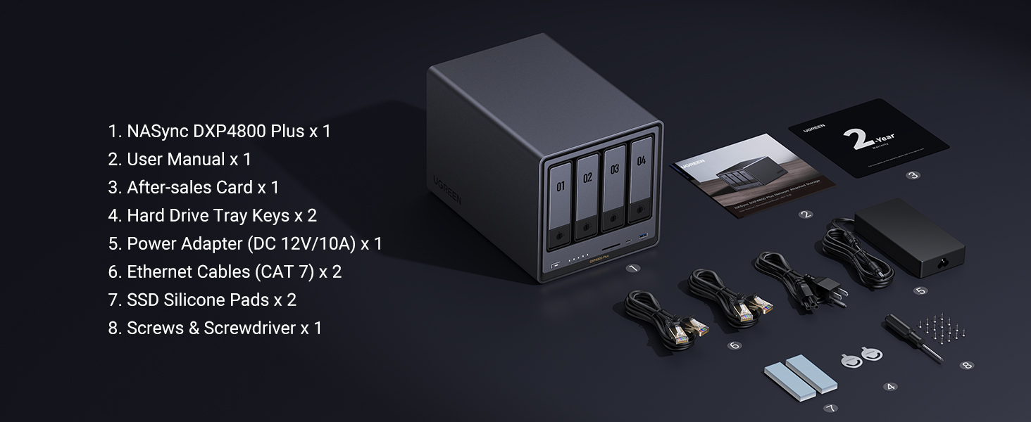 UGREEN NASync DXP4800 Plus 4-Bay Desktop NAS