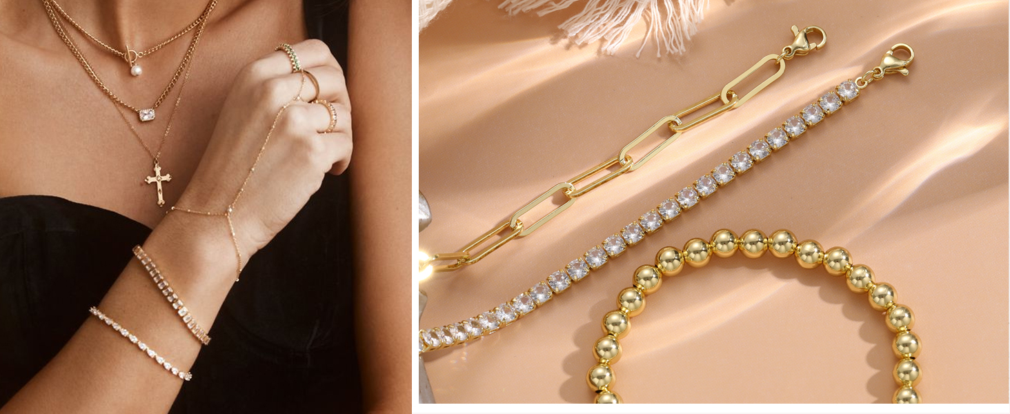 gold bracelets