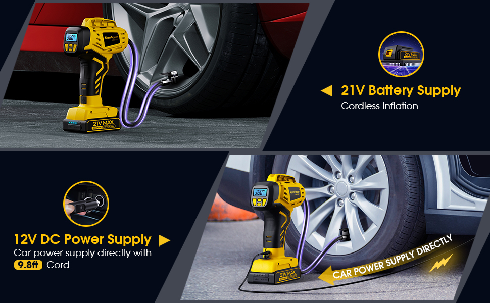 tire inflator portable air compressor
