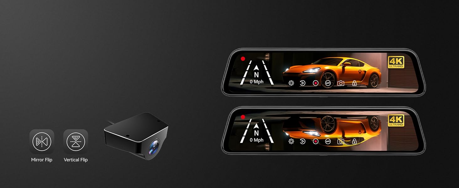 4k mirror dash cam