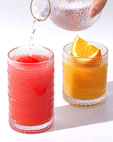 Lvtrupc drinking glasses glass cups glassware set