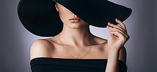 Gold Necklace for Women Men 14K Gold Chain Necklace for Wome