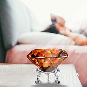crystal diamond paperweight