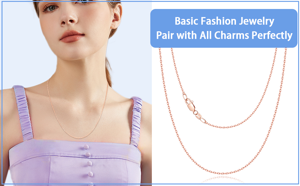 rose gold chain for women