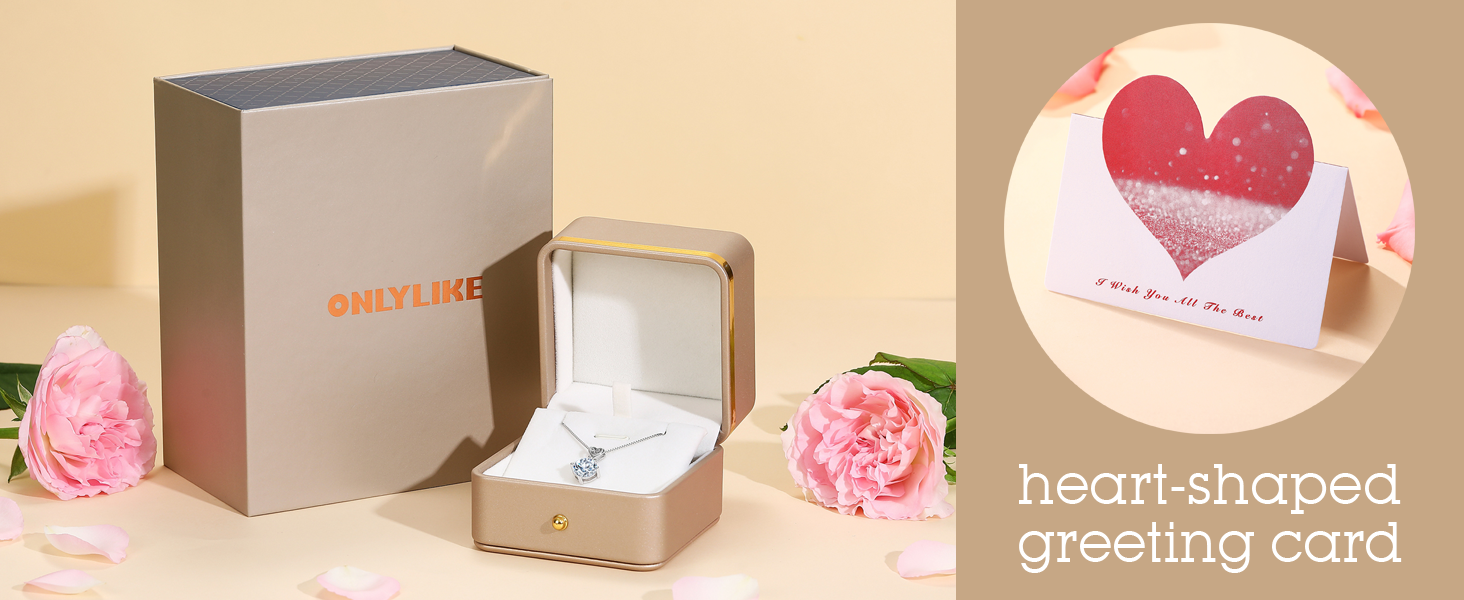 Heart Pendant Necklace Gifts for Wife