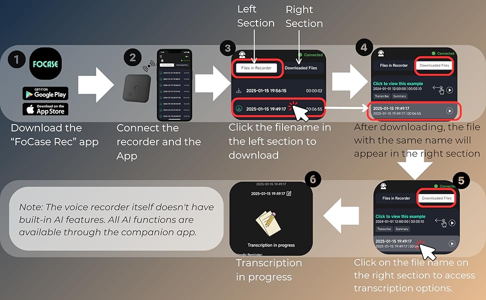AI voice recorder