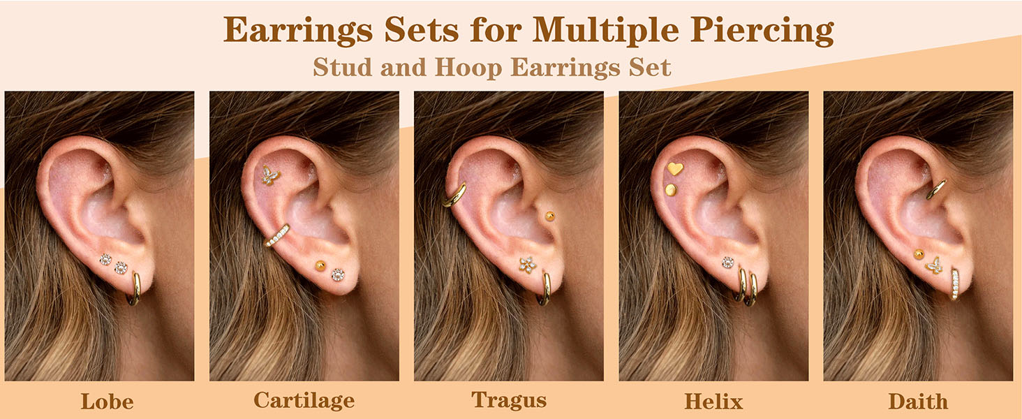 Surgical Steel Cartilage Earrings