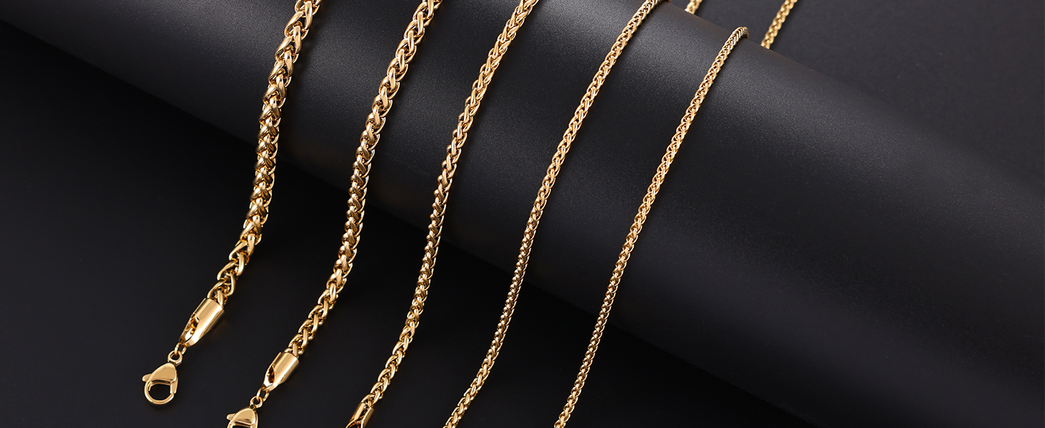 mens gold chain necklaces