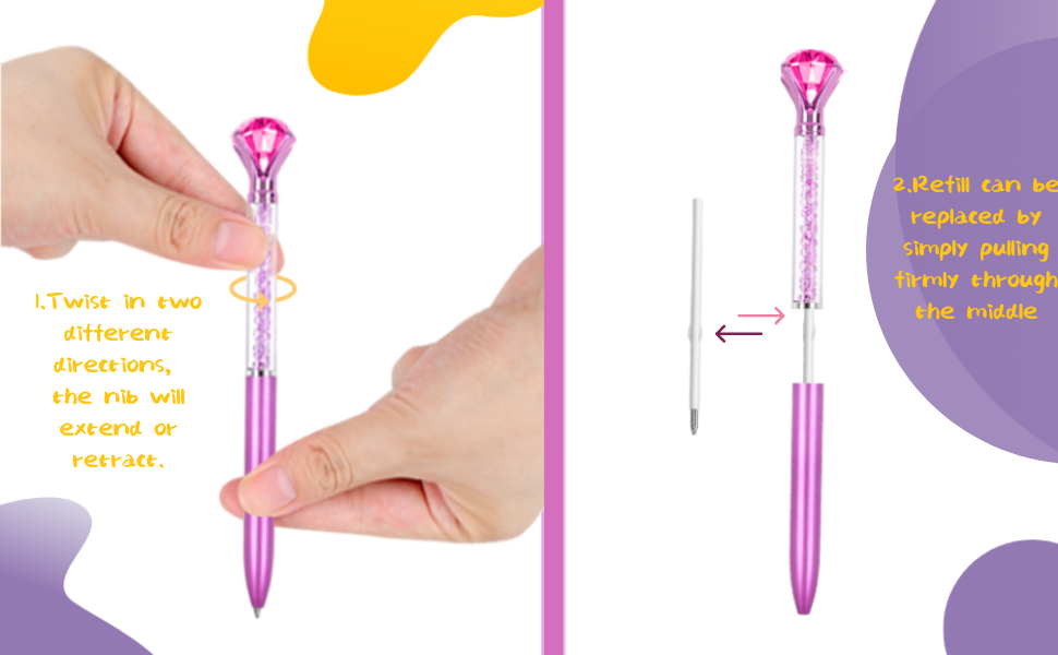 diamond pen bolivianos bonitos para mujer Wedding pen bridal shower pens for games bride pen