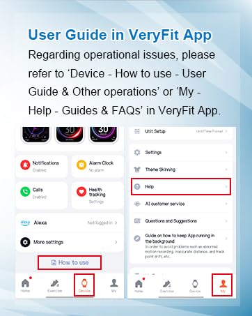 User Guide in VeryFit App