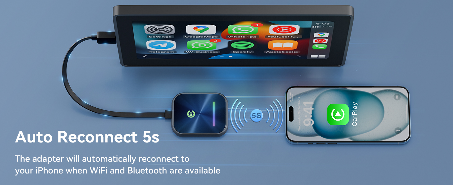 wireless carplay adapter for iphone