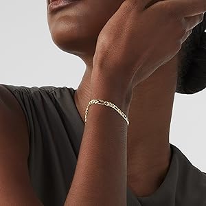 Figaro bracelet 5mm 18K model