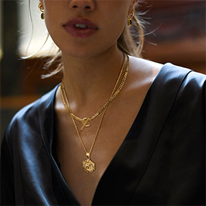 Layered Initial Necklace