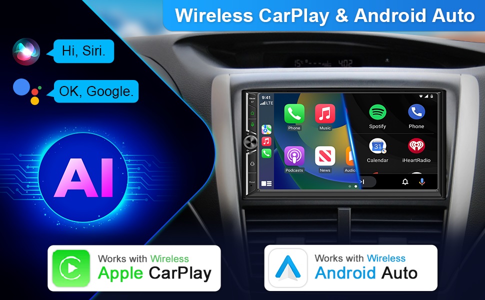 double din apple carplay